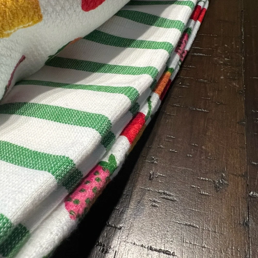 Kate Spade New York Assortment of fFruits Colorful Kitchen Towels Set of 3